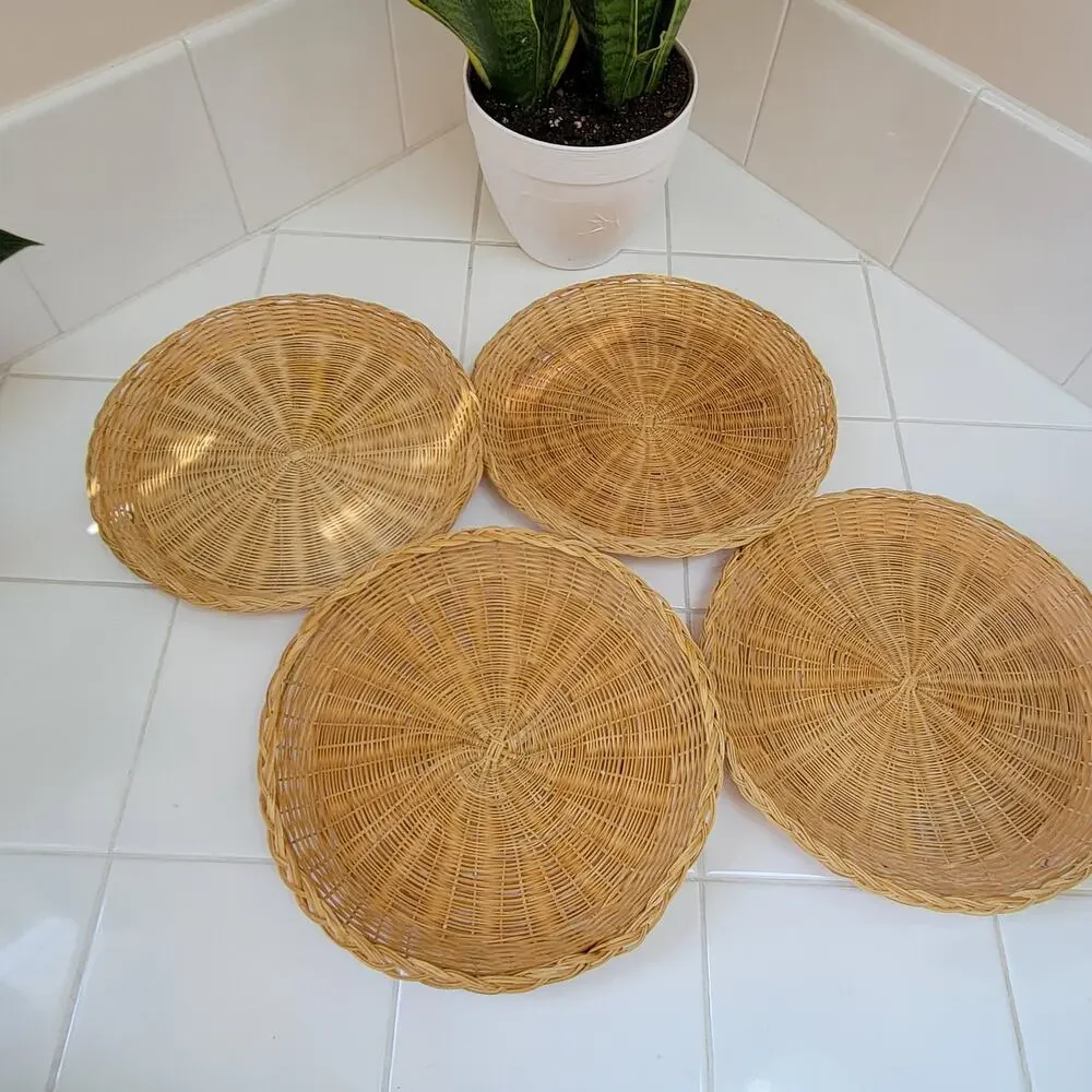 Set of 4 Baskets for Wall Hanging or to Hold Paper Plates